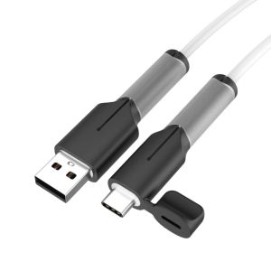 Universal Soft Silicone Charging cable Data Line Cord Protector Protective Case Cable Winder Cover Cable Protector