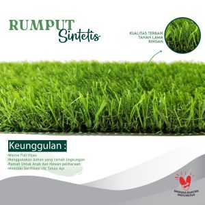 Rumput Sintetis Swiss Ukuran 20 Cm X 20 Cm