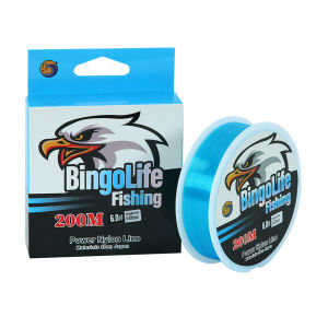 Bingolife Senar Pancing Anti Kriting 0.128mm~0.6mm Tali Pancing Nilon Jepang 200m Biru Hijau Merah Fishing Line