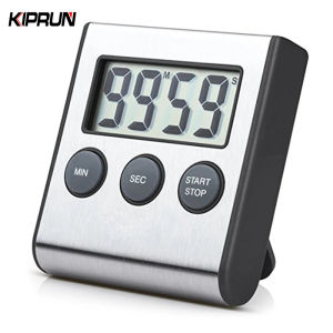 KIPRUN Digital Kitchen Countdown Timer LCD Stopwatch Alarm Clock Kitchen Timer Timer for Cooking Study Sports Meeting Parking