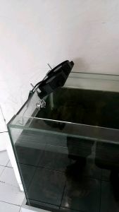 Dobel double dua kipas fan aquascape akuarium kolam mini fullset adaptor dan dudukan miring fleksibel