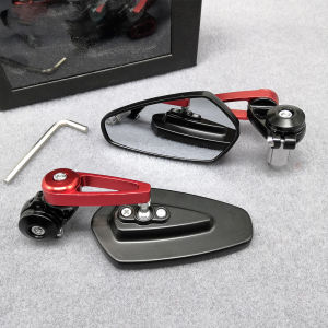 MAKAZABI 1 Pair 7/8  22mm Universal Motorcycle CNC Aluminum Rear View Mirror Handle Bar End Side Rearview Mirrors For Kawasaki Ninja Yamaha KTM Suzuki Aprilia Motorstar Ducati Honda CBR150R CBR250R CBR650F CBR500R CBR650R Z650 Z800 Z900 NINJA 400 etc