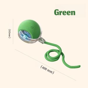 Pet Electric Toy LED light Colorful Gradient light Auto Running Catching Ball Interactive Toy [USB Charging] For Cats & Dogs