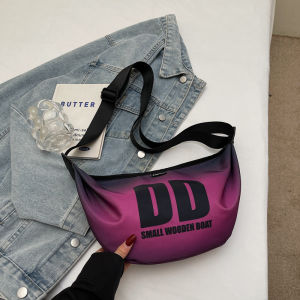 2025 New gradient color womens shoulder bag high-end niche design trendy crossbody bag unique and versatile for casual use