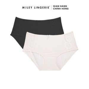 Bộ 2 Quần Modal Phối Ren Trước Lưng Thấp Kháng Khuẩn Tốt MILEY LINGERIE