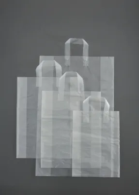 Clear Soft Handle Bag (L) 50pcs