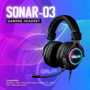 Tai nghe Galax Gaming Headset SONAR-03 Mic Chống Ồn Đệm Tai Êm Ái Chuyên Game FPS