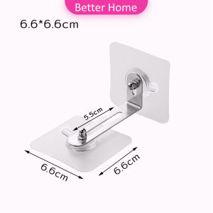 Better ตะขอคู่ยึดผนัง ป้องกันตู้ล้ม มีกาวในตัวไม่ต้องเจาะผนัง ตัวยึดเฟอร์นิเจอร์ติดผนัง Cabinet fixing tool