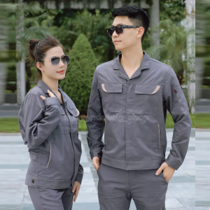 BỘ QUẦN ÁO M48 BẢO HỘ LAO ĐỘNG PHỐI MÀU TRANG PHỤC QUẦN ÁO BẢO HỘ LAO ĐỘNG CHẤT LIỆU VẢI 3.1 DẦY DẶN