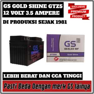 Aki Motor Jupiter Z1 / Robot GS GOLD SHINE GTZ5s Aki Kering Langsung Pasang