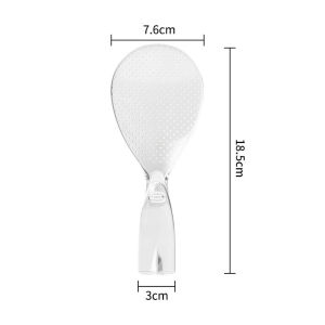 【COD】2 PCS Standing Rice Spoon Non-Stick Rice Spoon Household Electric Rice Cooker Rice Spoon /  Kitchen Thickened Translucent Rice Spoon Darestoper