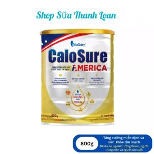 (HSD T3-2027) (Quét Mã QR Tích Xu) Sữa Bột Vitadairy CaloSure America Vị Thanh Nhẹ 800g.