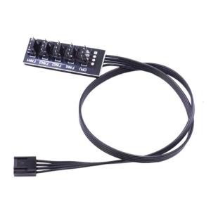Power Cable Hub Splitter Adapter 1 to 4/5 4Pin PWM CPU Coolers Case Chasis Cooling Fan Cable for Computer Case 4Pin