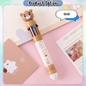 [uBeli] Pen Comel Cute Bear 10 Colors Ballpoint Pen Ball Pens Kids Stationery Gifts for Children 卡通圆珠笔 - ST01