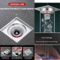 Phễu Thoát Sàn Thông Minh Ngăn Mùi Hôi Lọc Rác Tránh Tắc Cống Ngăn Côn Trùng Bò Lên chất liệu Inox và ABS cao cấp shop Cửu Long. 