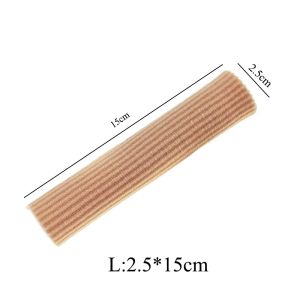 15cm Fabric Gel Tube Finger Toe Protector / Correction Bunion Guard Toe Bandage / Hand Pain Relief Soft Silicone Separator / Cuttable Toe Tubes Sleeves Protectors Elastic Fabric Lined with Silicone Gel Relief Toe Pressure Pain