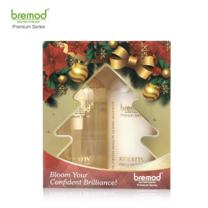 Bremod Premium Hair Keratin Complex Treatment Shampoo Conditioner Care Sulfate Silicone Free Repair Damage Rebonding 350ML