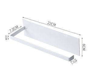 ราวแขวนทิชชู่ ที่แขวนกระดาษทิชชู่ ไม่เจาะผนัง ที่แขวนผ้าเช็ดมือ ราวแขวนผ้าเช็ดมือ สแตนเลส KN-S006