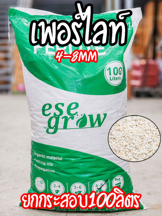 เพอร์ไลท์ Perlite 4-8mm เกรดนำเข้า 100 ลิตร สำหรับแคคตัส