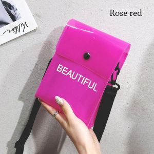 NAMSHEVA Women  Candy Color Shoulder Messenger Bag Crossbody Bag Small Bag PVC Jelly