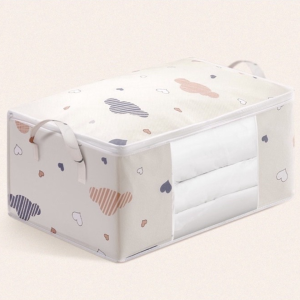 ❣️FH0106❣️กระเป๋าจัดเก็บผ้านวมมีหูหิ้ว แบบเหลี่ยม