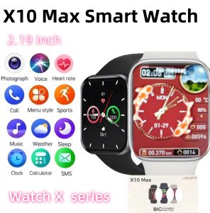 2024 X10 Pro Max HD 2.03 Smart Watch Dynamic Island Answer Call Series10 Bluetooth Call Blood Oxygen Monitoring Sport Fitness Tracker Custom Dial Men Women For Android Phone