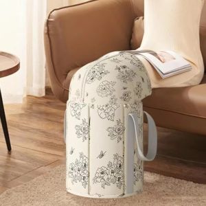 SWEET LORD Knee High Cover Foot Bath Soaking Bucket Heat Preservation Collapsible Foot Bath Tub Foot Spa Basin with Handles Foot Spa Bath Tub Deep Soaking