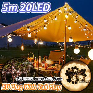 5m 20LED Hari raya lights for Garden decoration led light strip 5Meters G50 Fairy lights with Bulb Room decor lamp