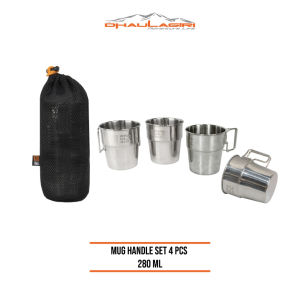Gelas Mug Camping Dhaulagiri Mug Handle Set 4 pcs 280 ml
