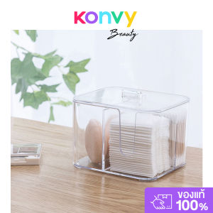 NaChuan Cosmetic Cotton Swab Box #Transparent กล่องเก็บสำลี