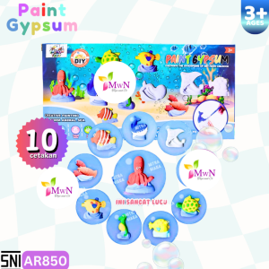 MwnToys Mainan Mewarnai Paint Gypsum Sea 10pc AR850
