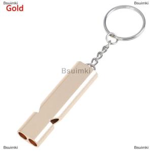 [COD] Bsuimki Alloy Aluminum Emergency Survival Whistle Outdoor Camping Hiking Tool W Keychain