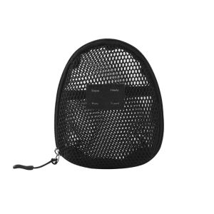 HELUVK ไนลอนทำจากไนลอน กระเป๋าเครื่องสำอาง พร้อมซิปรูด มือจับแบบมือถือ กระเป๋าแต่งหน้าตาข่าย ลำลองแบบสบายๆ อเนกประสงค์อเนกประสงค์ กระเป๋าจัดเก็บอุปกรณ์ในห้องน้ำ สำหรับผู้หญิง