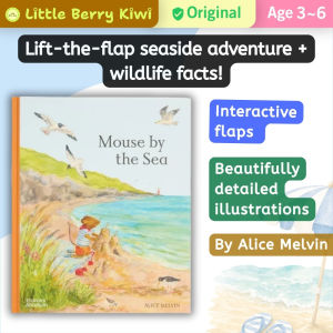 Mouse by the Sea | Sea Beach Adventure Flaps Book by Alice Melvin | Hardcover | Thames & Hudson | Age 3-6 | Bedtime Story Book Children birthday gift idea