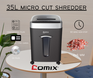COMIX S6610 35L Micro Cut Heavy Duty Paper Shredder