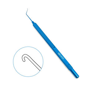 Kuglen Iris Hook Ophthalmic  Manipulator Push-pull Hook Titanium Microsurgery Surgical Instrument