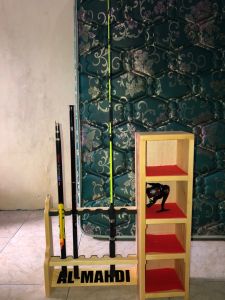 Rak Joran Pancing Plus tempat essen DLL 5 Kotakan