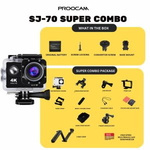 🔥READY STOCK🔥 SJ70 Ultra HD 4K 2.4G WIFI Action Camera Phone for Travel Sport outdoor Set with accessories wireless Travel Sport outdoor
