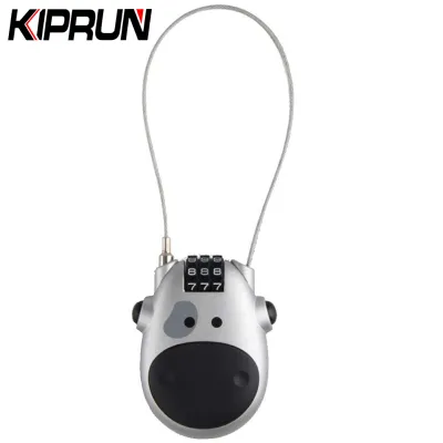 [Ready stock] KIPRUN Cable Lock Jhua 3 Digit Password Combination Bike Lock Mini Travel Padlock Safety Number Lock with 25 Inches Retractable Steel Wire for Luggage Bike Outdoor Anti Theft -White