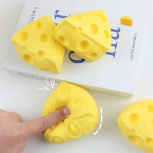YRUQYS Sensory Toys Cheese Squeeze Toy Flexible Material Comfortable Touch Slow Rebound Stress Relief Toys Vent Toys PVC Children Toys