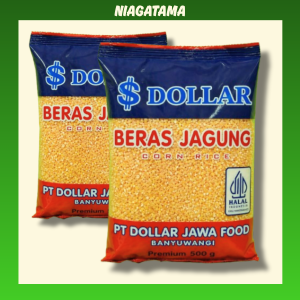 Beras jagung Dollar Per Dus isi 20 Bungkus (10 Kg)