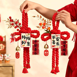 Red Decorations Metal Hook Ten Thousand Knots Chinese New Years Day Happiness Visual Celebration