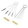 KKmoon Airbrush Cleaning Pot Glass Air Holder Paint Jar Bottle Spray Wash Clean Tools Needle Nozzle Brush Set. 