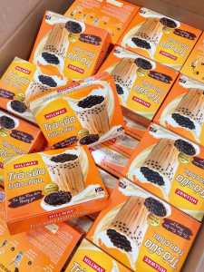 hộp Trà Sữa Hillway Gồm 5 Gói Trà sữa + 5 Gói Trân Châu tươi