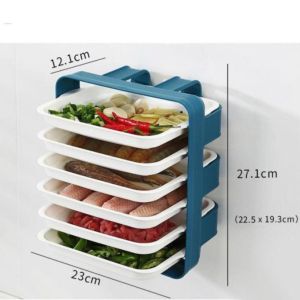 Rak sayur 6susun serbaguna rak dapur plastik food grade Omahkita