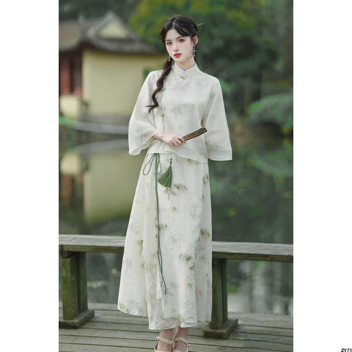 Đầm nữ trung niên phong cách Hàn Quốc JS5759