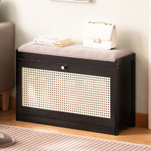 Changing Stool Bamboo Shoe Bench Doorway Household Shoe Cabinet