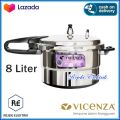 Vicenza Press Cooker Panci Presto 8 Liter 24 Cm  - Pressure Cooker Italy Design Terbaru. 