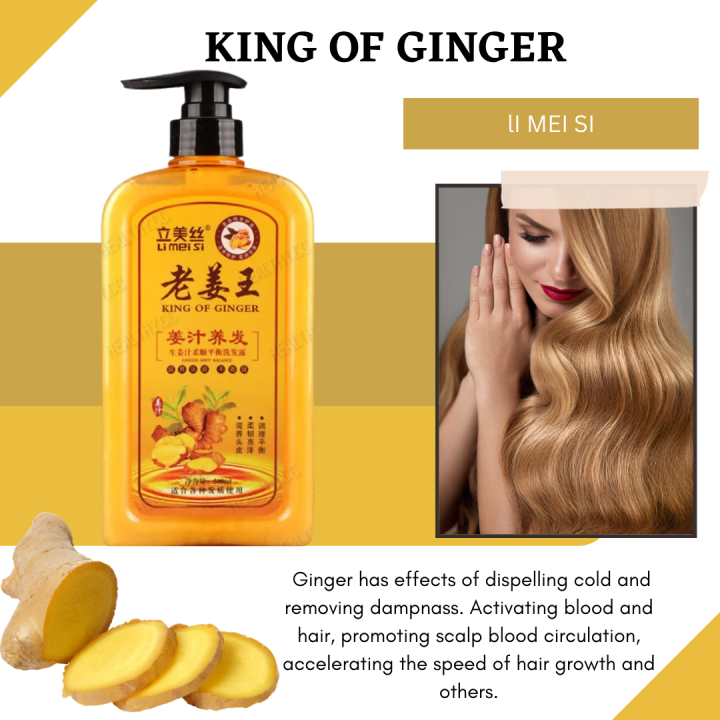 Authentic King Of Ginger Hair Shampoo Fast Regrowth Hair Thick Anti Hair Loss Anti Dandruff 3221