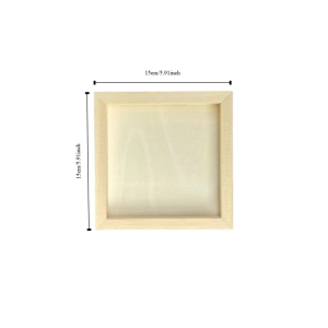 TANTUANG Multi Size Blank Clay Frame Creartive Wooden Wooden Photo Holder Wooden Craft DIY Art Puzzle Holder Children Painting Drawing